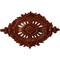 Ekena Millwork Antonio Ceiling Medallion, Hand-Painted Firebrick, 35 7/8"W x 22 1/2"H x 4 3/8"P CM35X22ANFIF - alternate 1